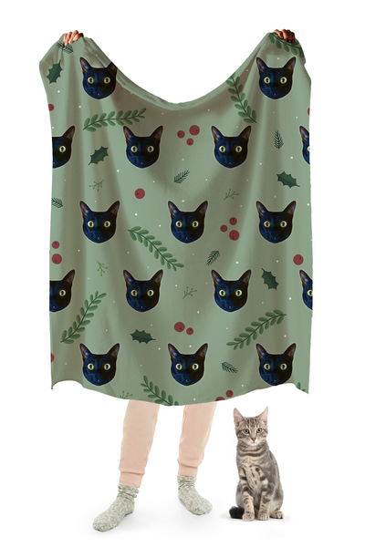 Custom Print Your Cat Blanket