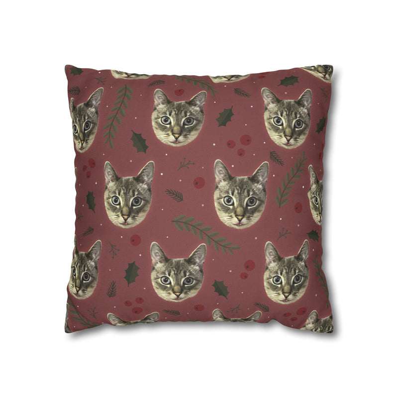 Custom Print Your Cat Toss Pillow Cover