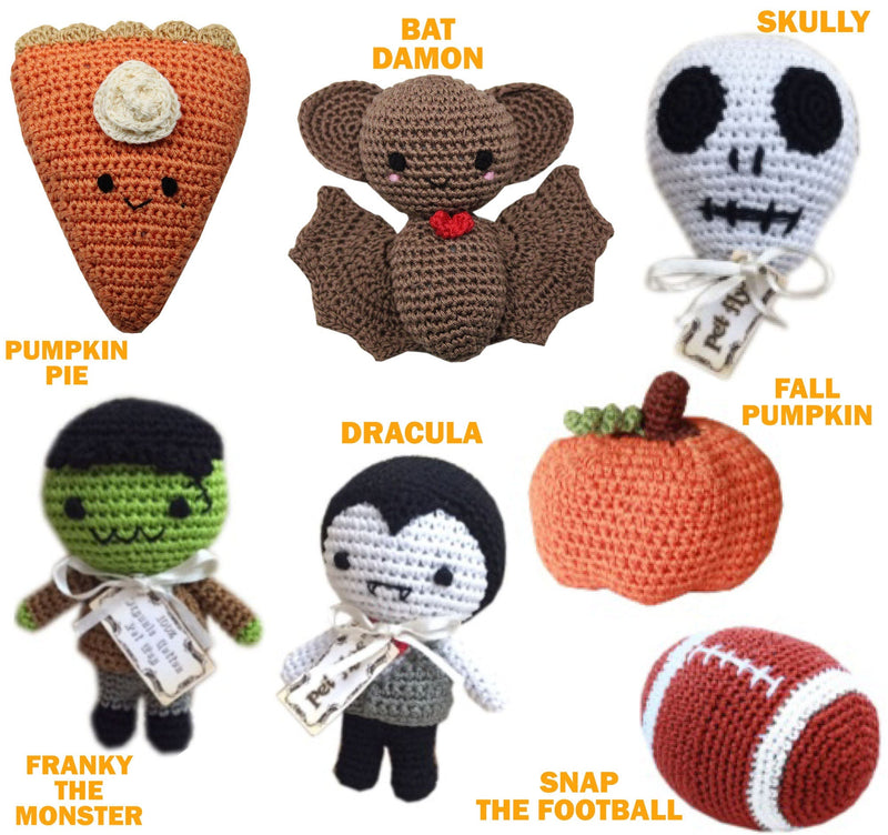 Knit Knacks Organic Cotton Cat Toy - Fall Friends