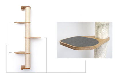 Wall Mounted Cat Scratching Post - Sisal