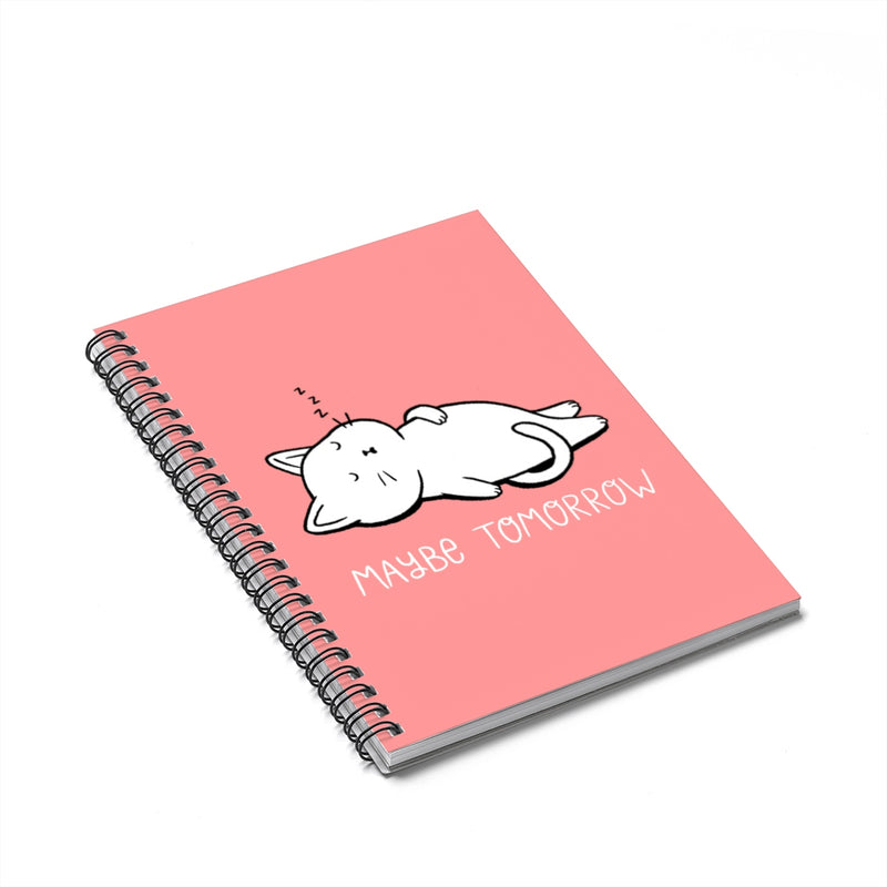 Maybe Tomorrow Cat Notebook