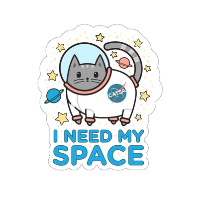 Catstronaut Space Sticker