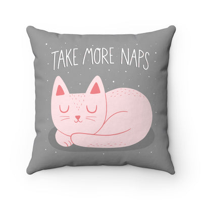 Take More Naps Throw Pillow Cover