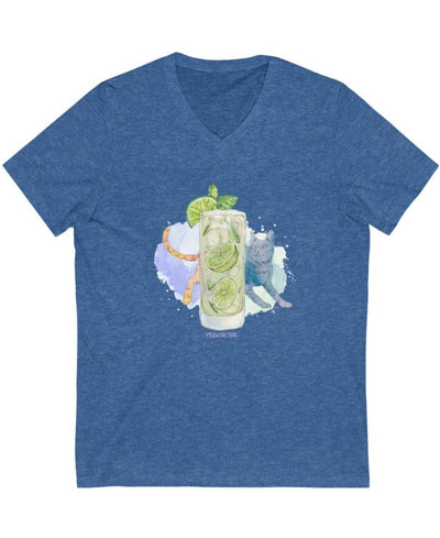 Cats & Cocktails Mojito V-Neck T-Shirt