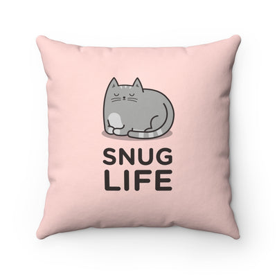 Snug Life Cat Toss Pillow Cover