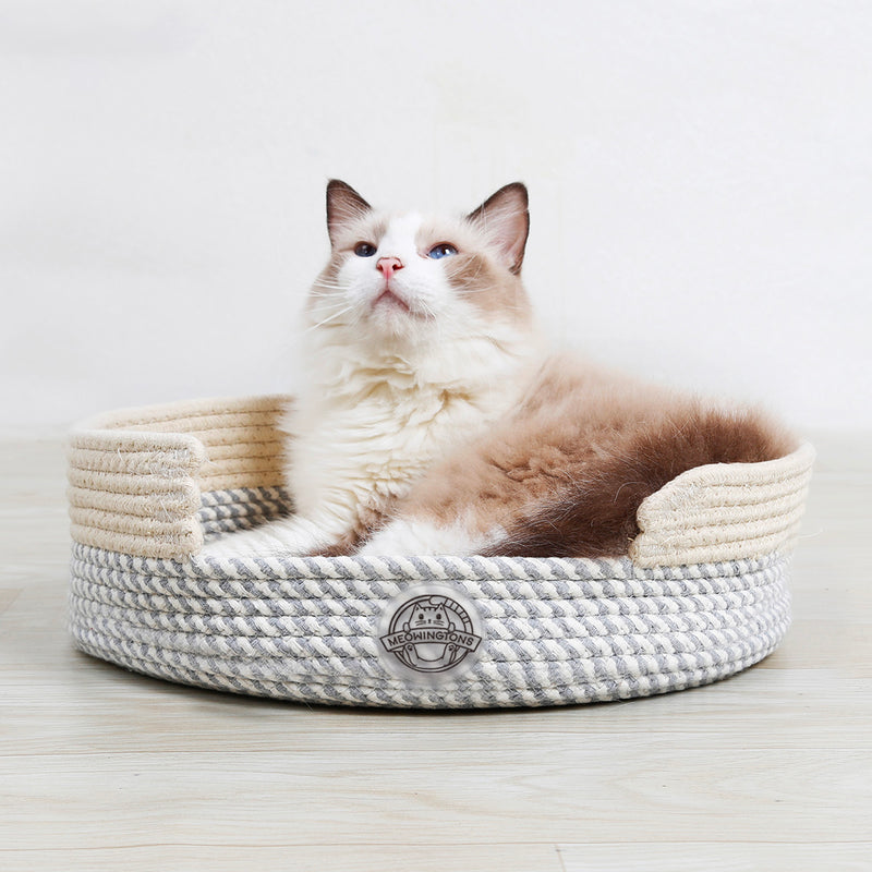Woven Nest Cat Bed