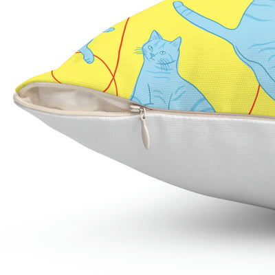 Playful Cats Toss Pillow Cover