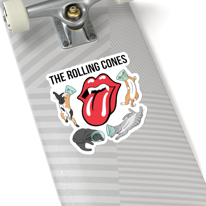 The Rolling Cones Cat Sticker