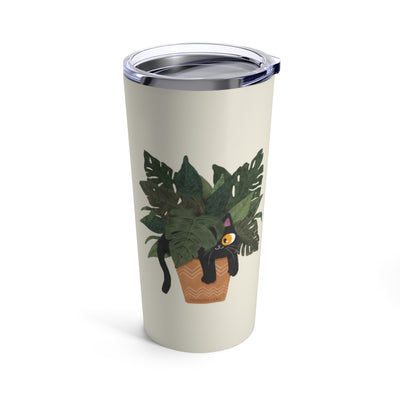 Jungle Cats & Plants Monstera 20oz Tumbler