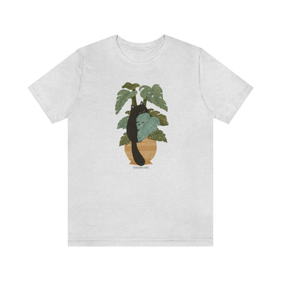 Tropical Jungle Cats & Plants Jersey T-Shirt