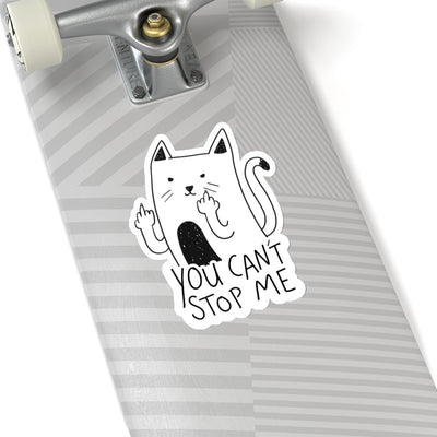 Can't Stop Me Cat Sticker