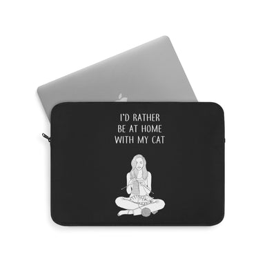 I'd Rather Be At Home Laptop Sleeve