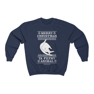 Merry Christmas, Ya Filthy Animal Crewneck Sweatshirt