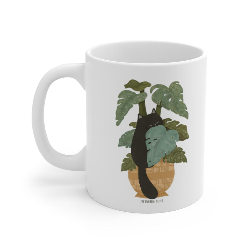 Tropical Jungle Cats & Plants Mug
