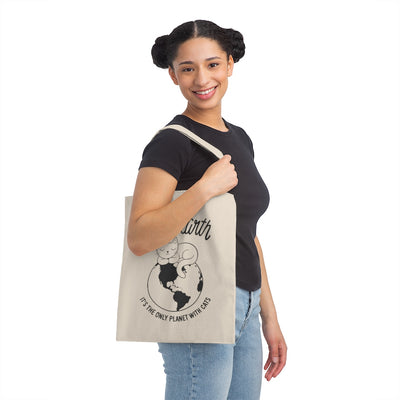 Save the Earth Cat Tote Bag