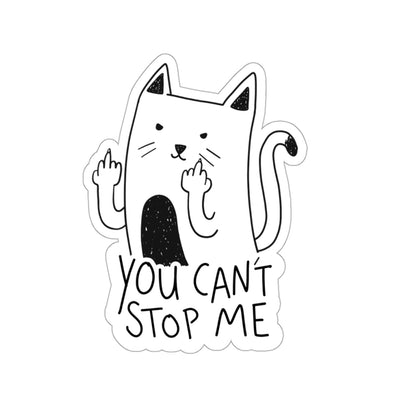 Can't Stop Me Cat Sticker