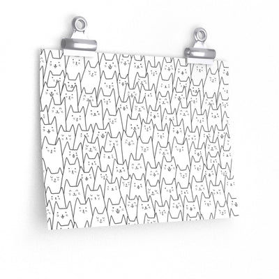 Crowded Cats Poster