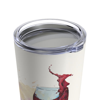 Feline Tipsy Cat Wine Reusable 20oz Tumbler