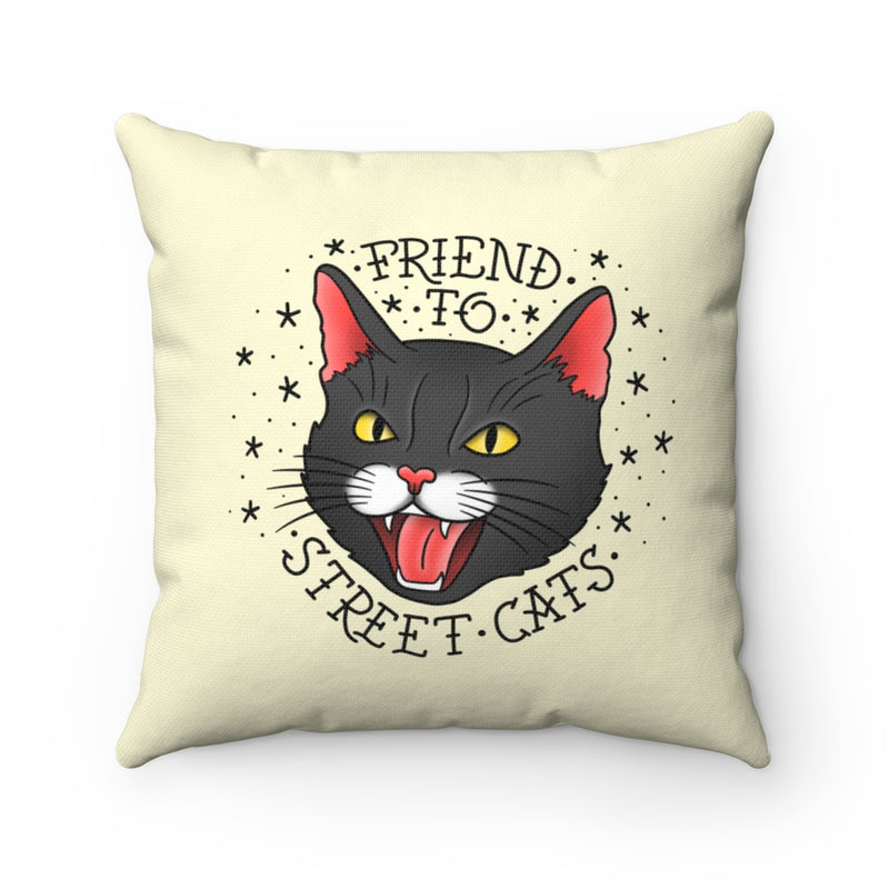 Street Cats Toss Pillow