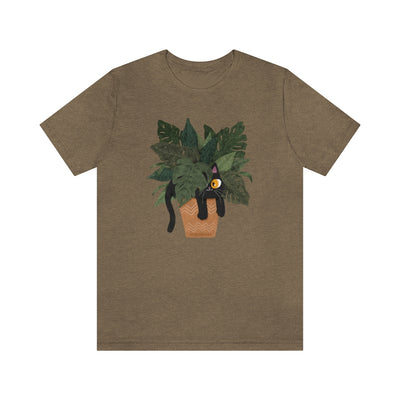 Jungle Cats & Plants Monstera T-Shirt