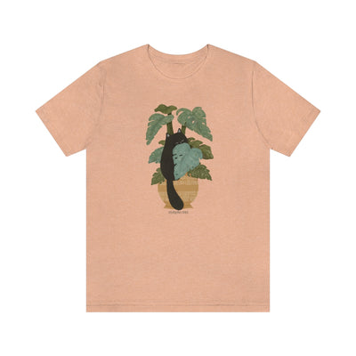 Tropical Jungle Cats & Plants Jersey T-Shirt