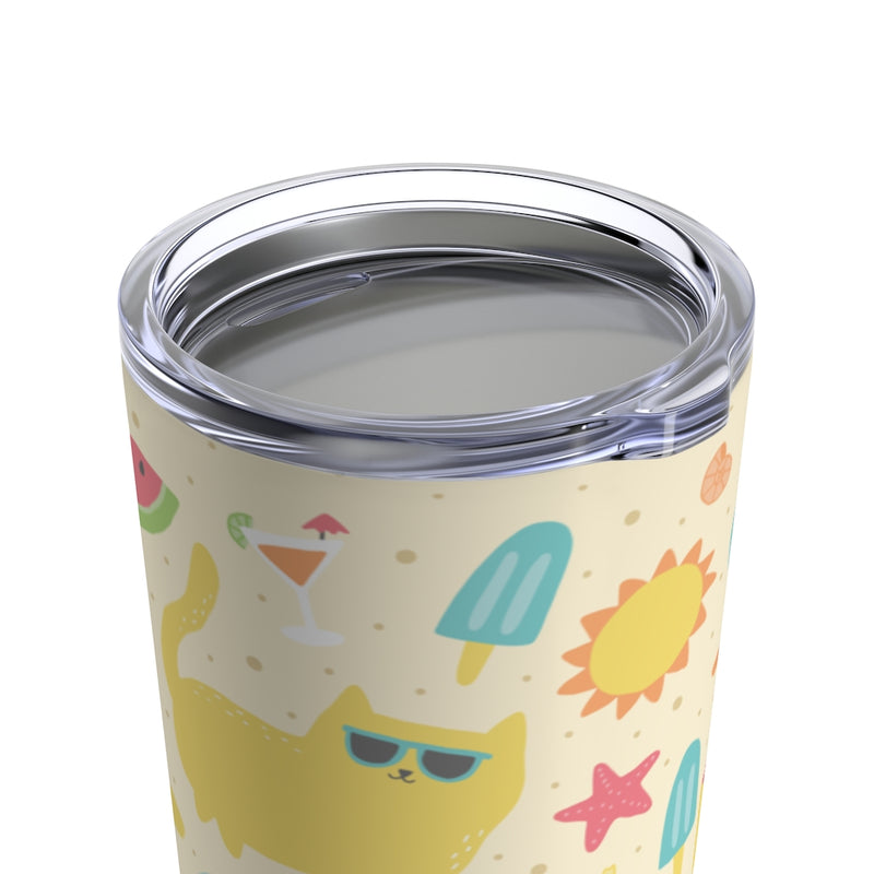 Beach Cats Stainless Steel 20oz Tumbler