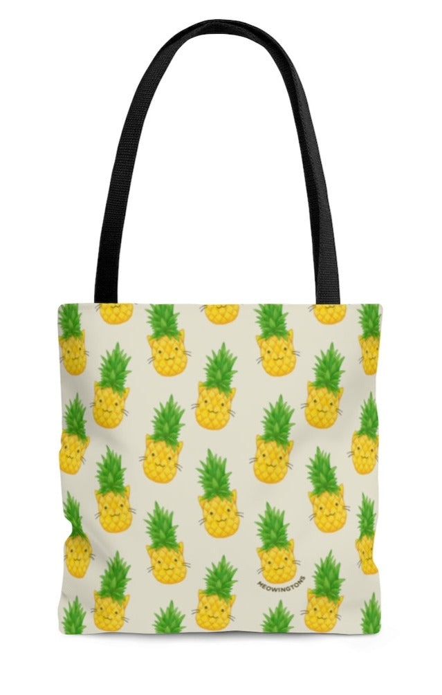 Tropicat Pineapple Tote Bag
