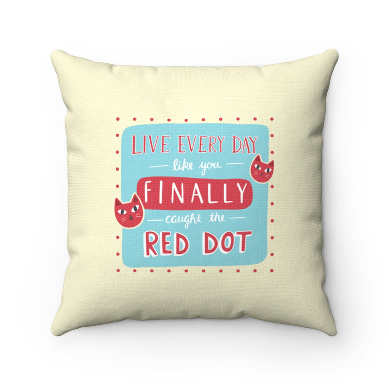 Red Dot Toss Pillow