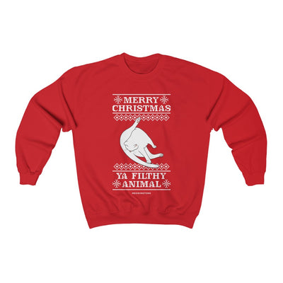 Merry Christmas, Ya Filthy Animal Crewneck Sweatshirt