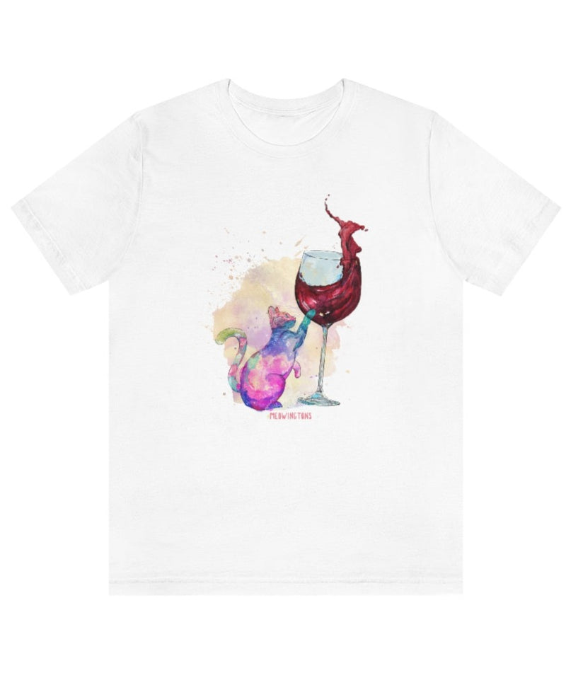Feline Tipsy Cat Wine T-Shirt