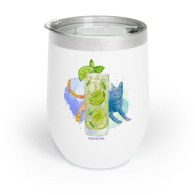 Cats and Cocktails Mojito Wine Tumbler
