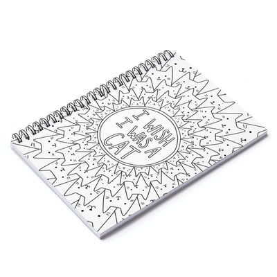 Color My Cover Cat Notebook