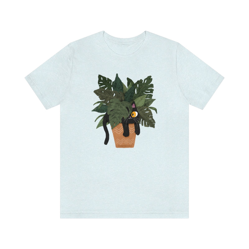 Jungle Cats & Plants Monstera T-Shirt