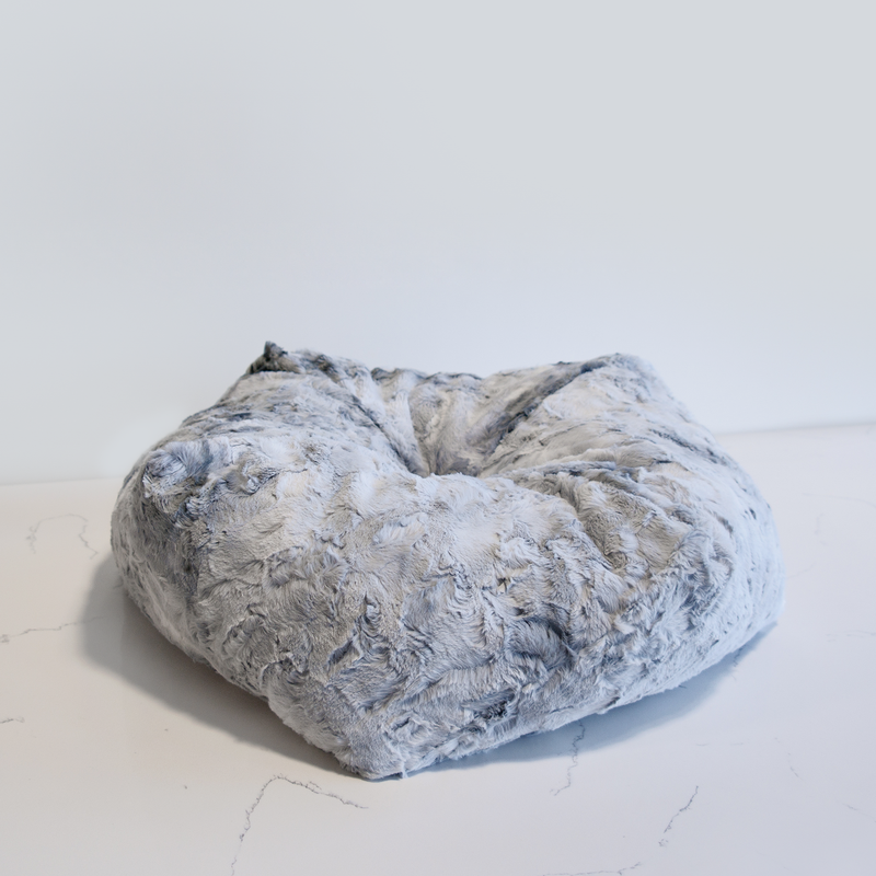 Galaxy Storm Luxe Pouf Cat Bed