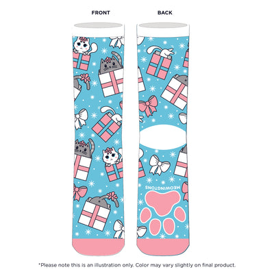 Happy Pawlidays Mix & Match Cat Socks (3-Pack)