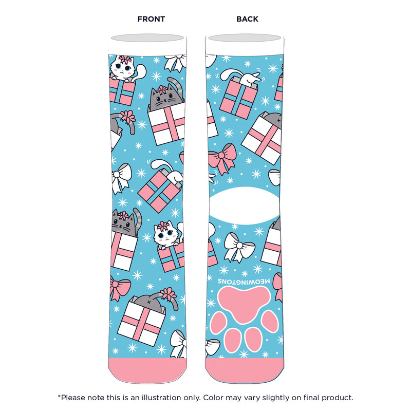 Happy Pawlidays Mix & Match Cat Socks (3-Pack)