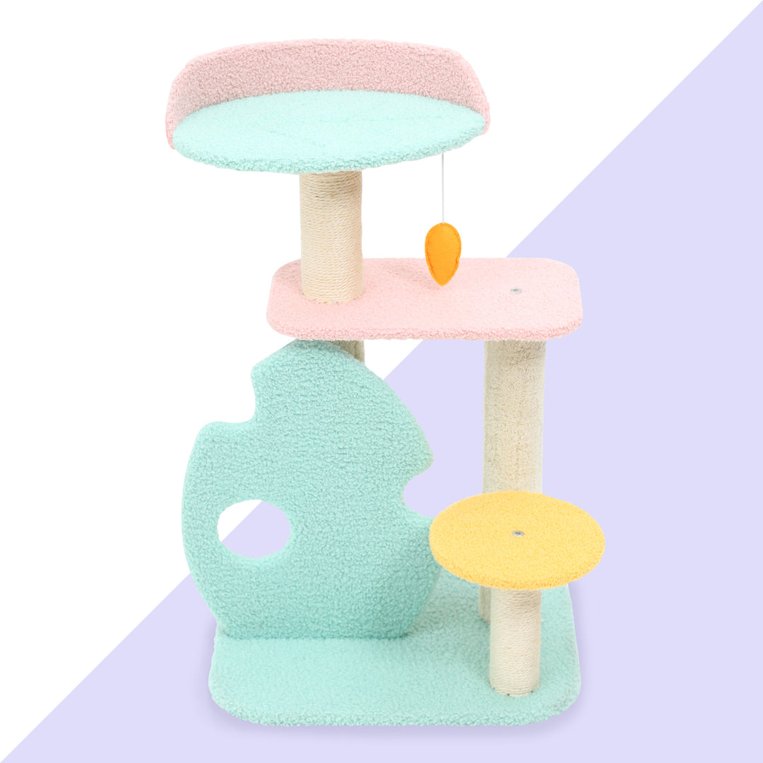 Dreamland Pastel Cat Scratching Post – Meowingtons