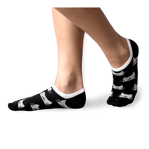 Black Cat Pattern Socks