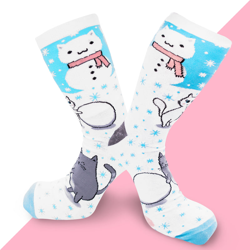 Happy Pawlidays Mix & Match Cat Socks (3-Pack)