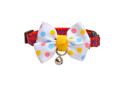 Polka Dot Bow Tie Collar