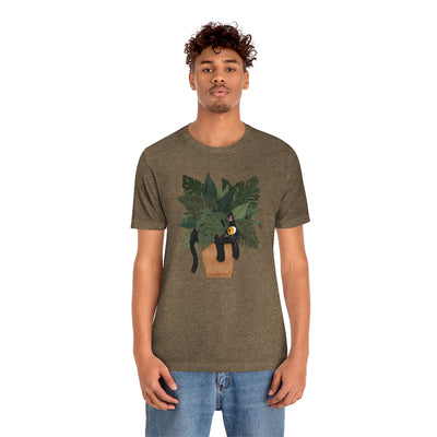 Jungle Cats & Plants Monstera T-Shirt