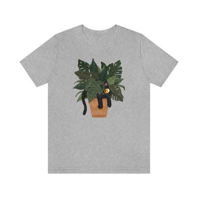 Jungle Cats & Plants Monstera T-Shirt