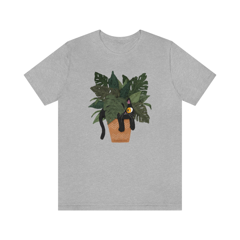 Jungle Cats & Plants Monstera T-Shirt