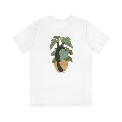 Tropical Jungle Cats & Plants Jersey T-Shirt