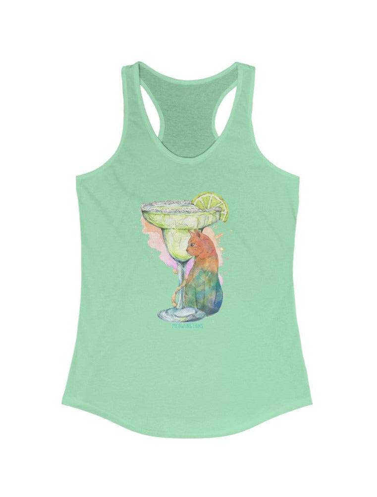 Cats & Cocktails Margarita Cat Tank Top