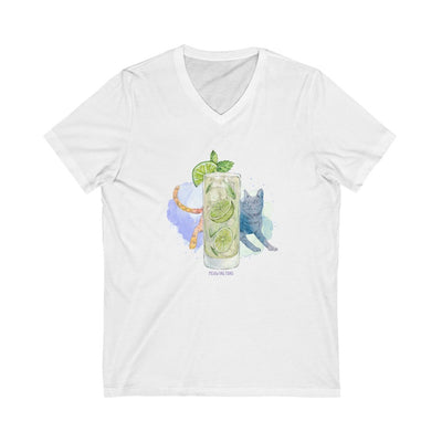 Cats & Cocktails Mojito V-Neck T-Shirt