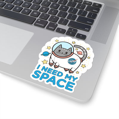Catstronaut Space Sticker