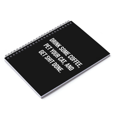 Get Shit Done Cat Notebook
