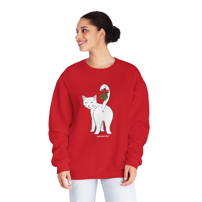 Kiss My Mistletoe Cat Butt Sweatshirt