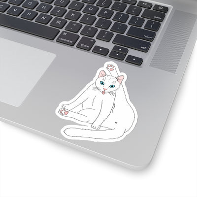 Privacy Please Cat Sticker